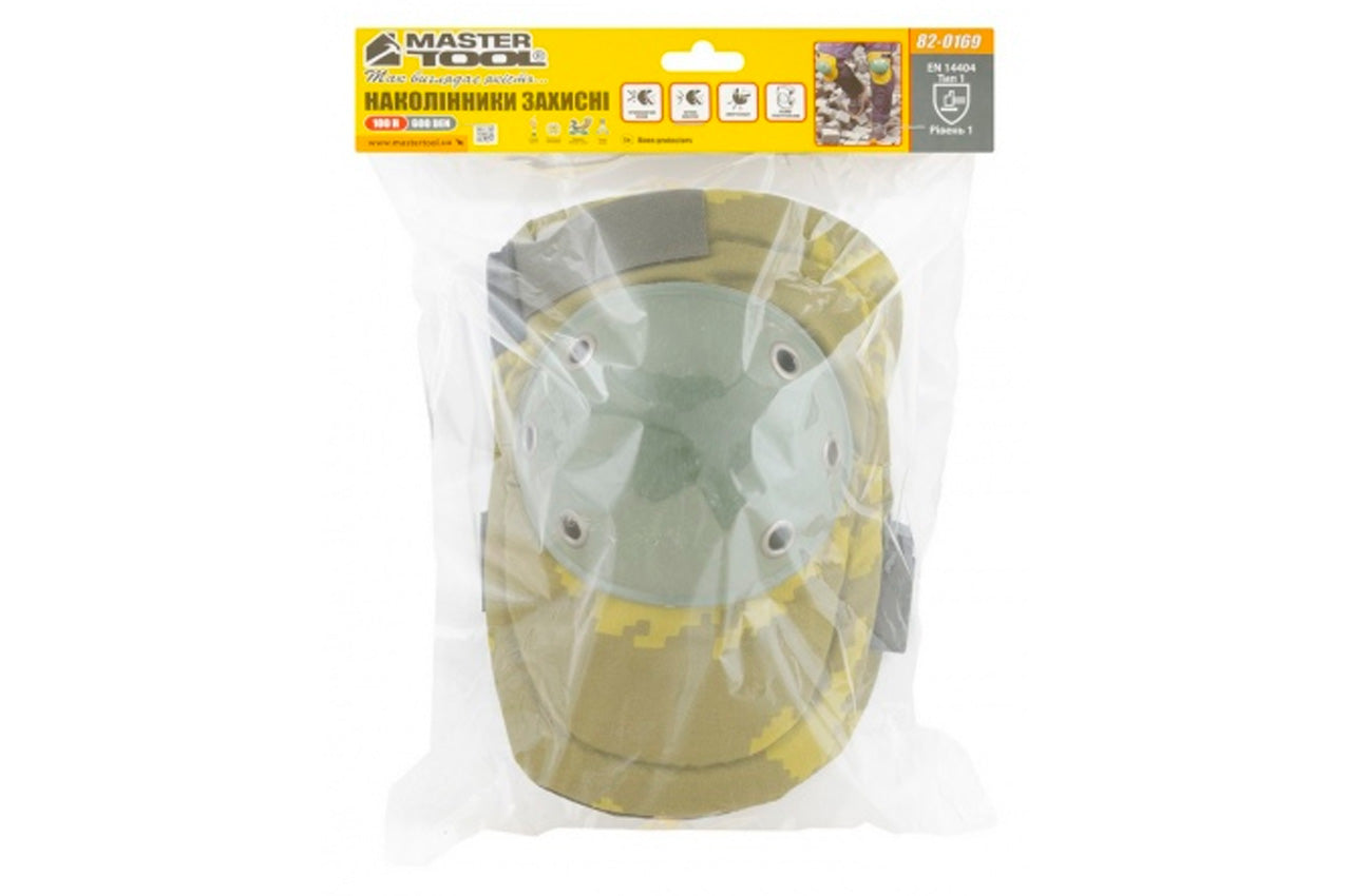 Наколенники защитные Mastertool - с накладкой пластиковой (2шт)