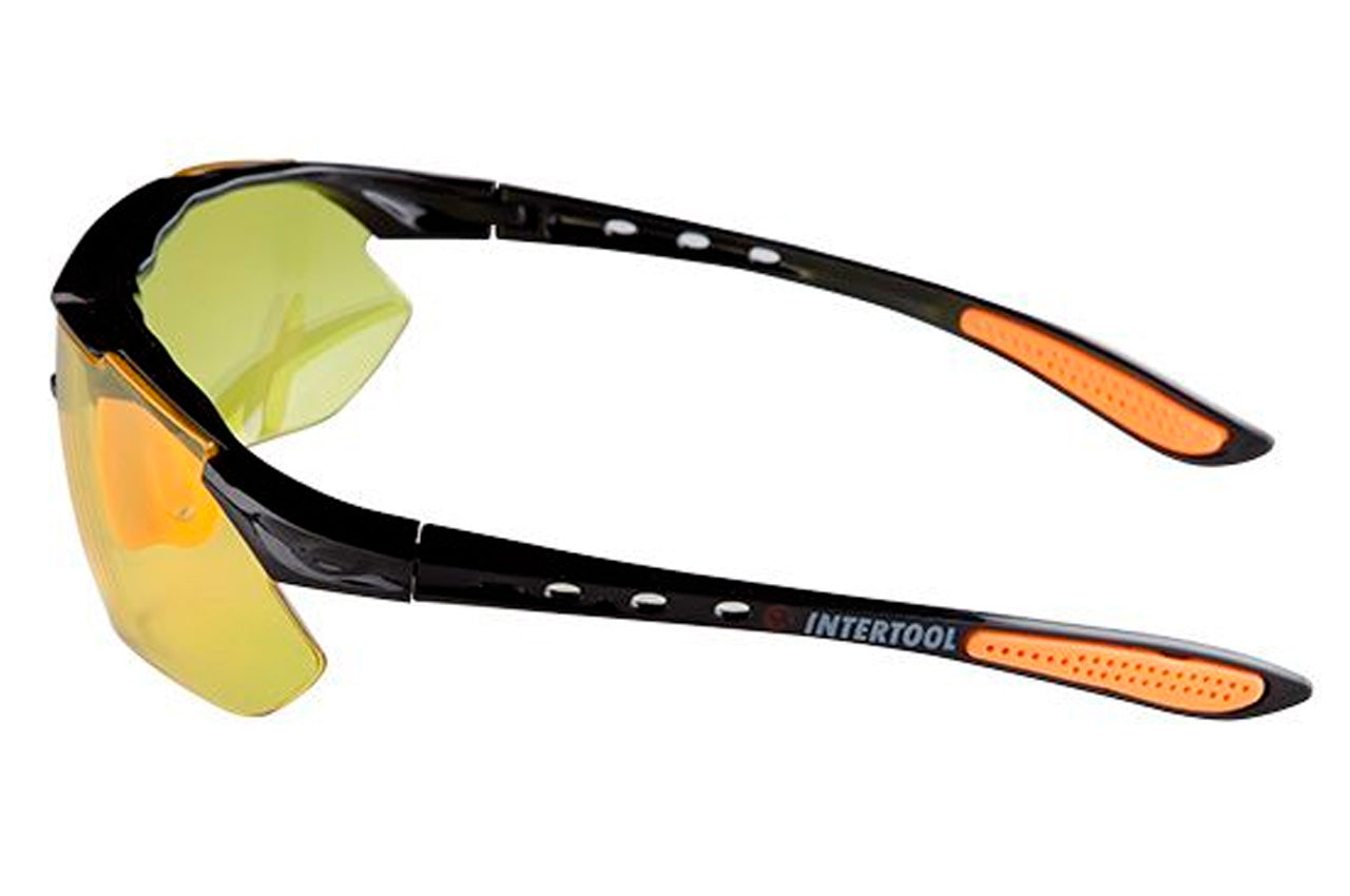 Очки защитные Intertool - поликарбонат желтые