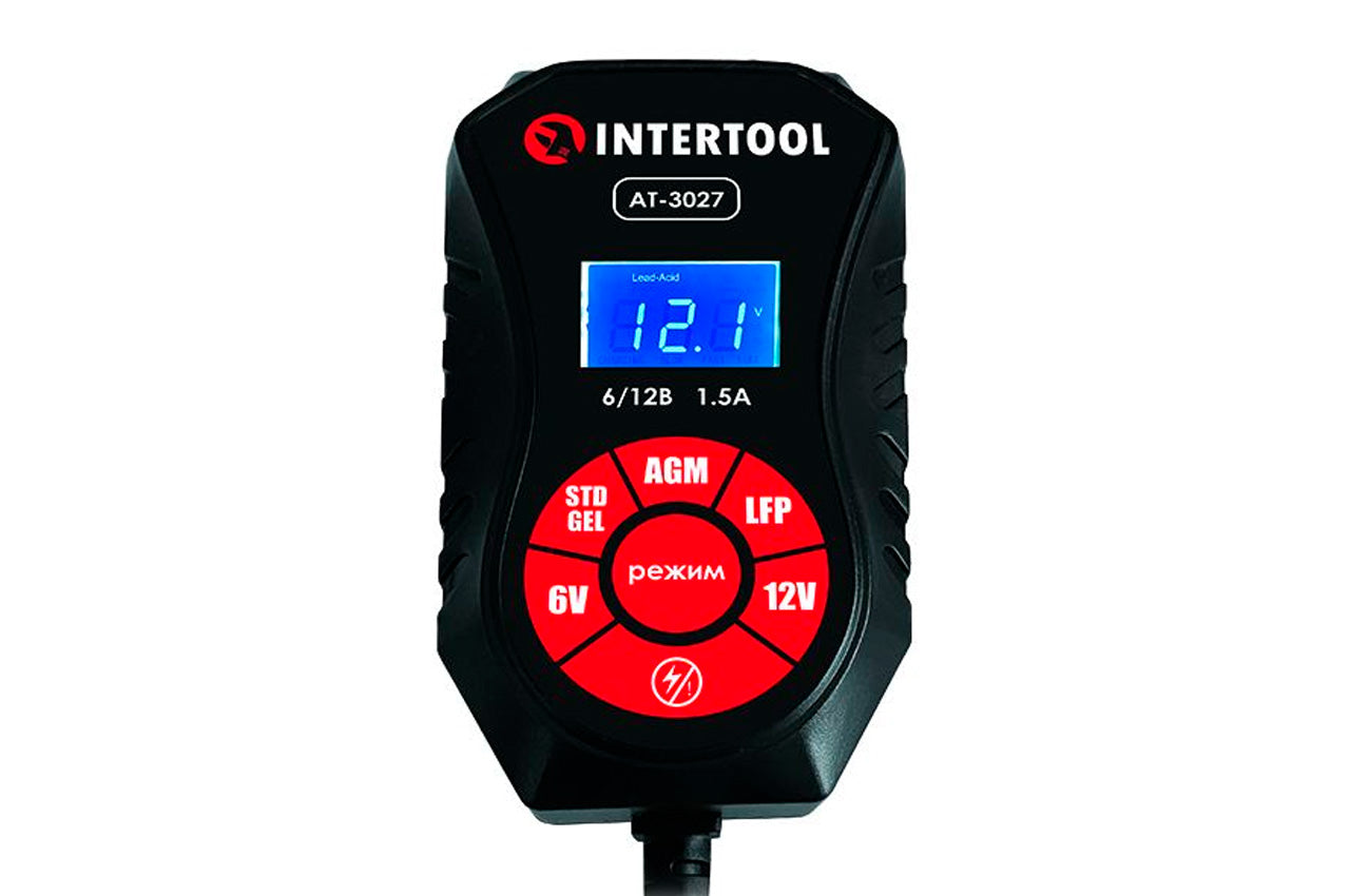 Устройство зарядное Intertool - 6/12В x 1,5А x 40Ач