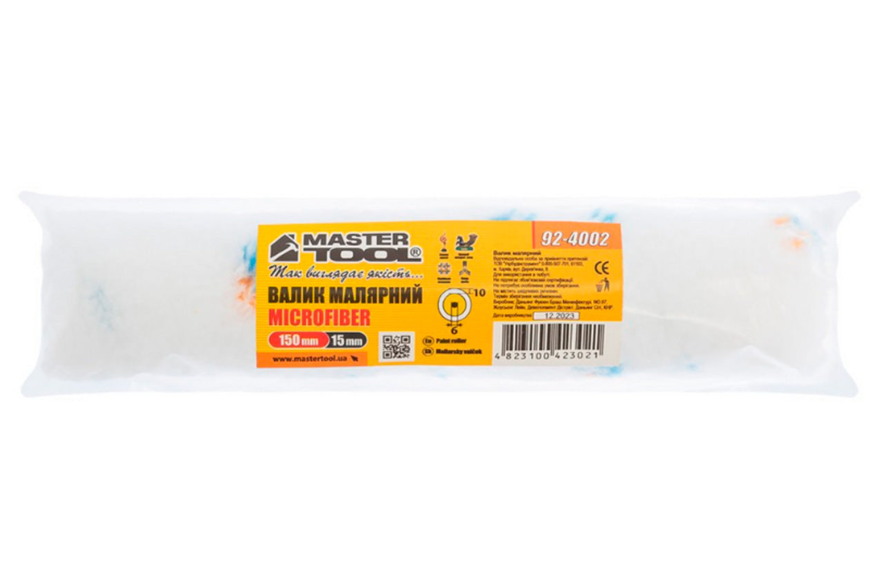 Валик малярный Mastertool - 15 х 150 x 6мм микрофибра