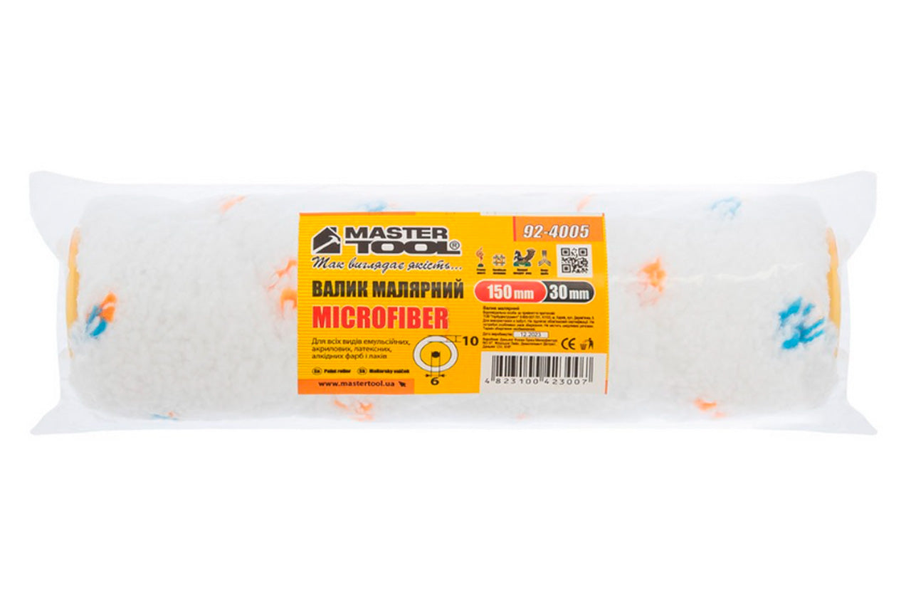 Валик малярный Mastertool - 30 х 150 x 6мм микрофибра