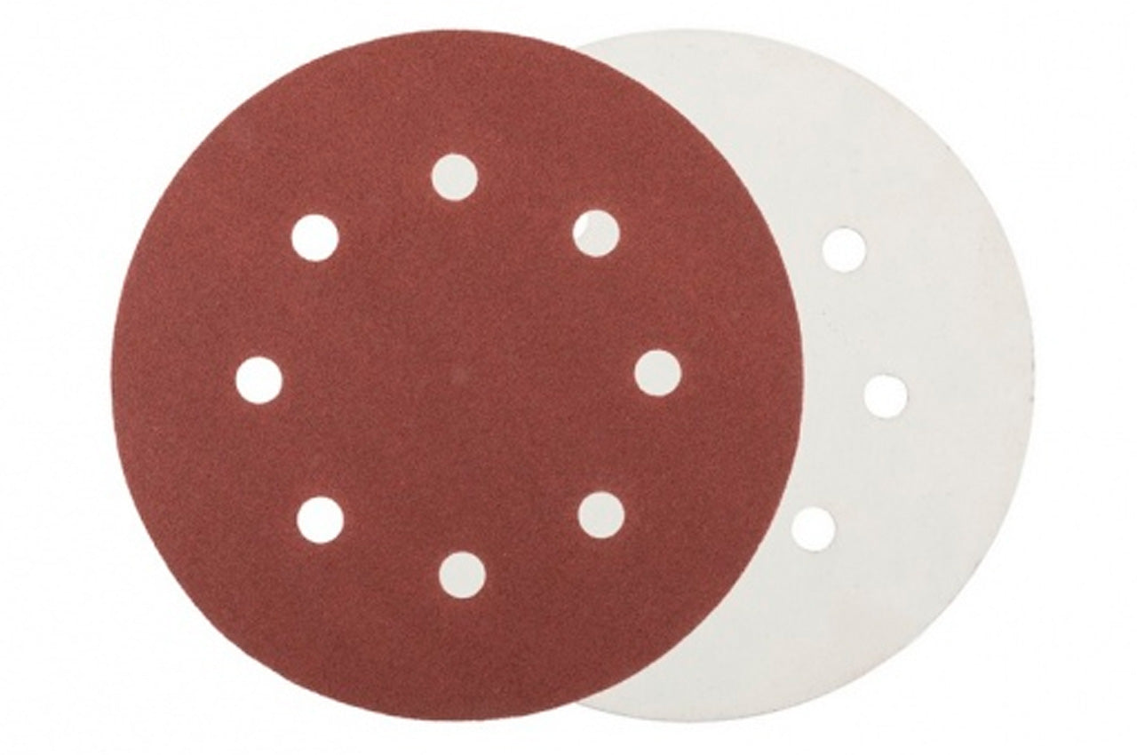 Круг шлифовальный на липучке Mastertool - 180мм x Р180 x 8 отверстий (5шт)