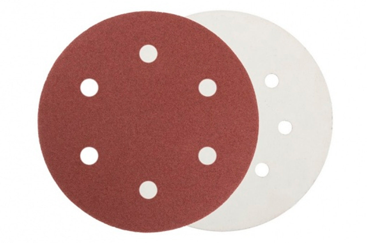 Круг шлифовальный на липучке Mastertool - 225мм x Р320 x 6 отверстий (5шт)