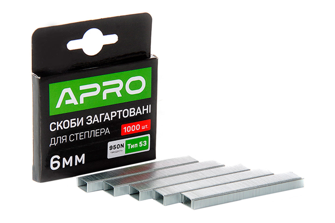 Скоба Apro - 6 x 11,3 x 0,7мм каленая (1000шт)
