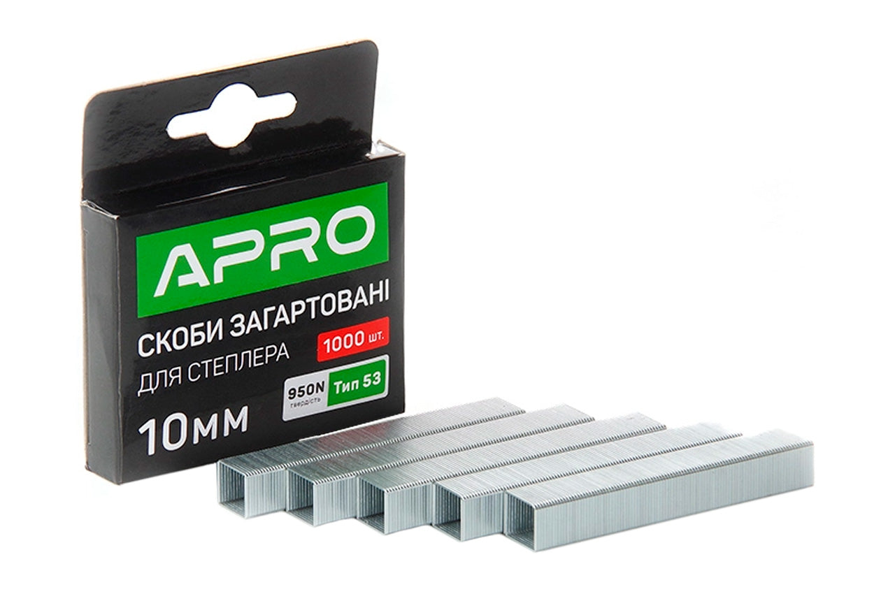 Скоба Apro - 10 x 11,3 x 0,7мм каленая (1000шт)