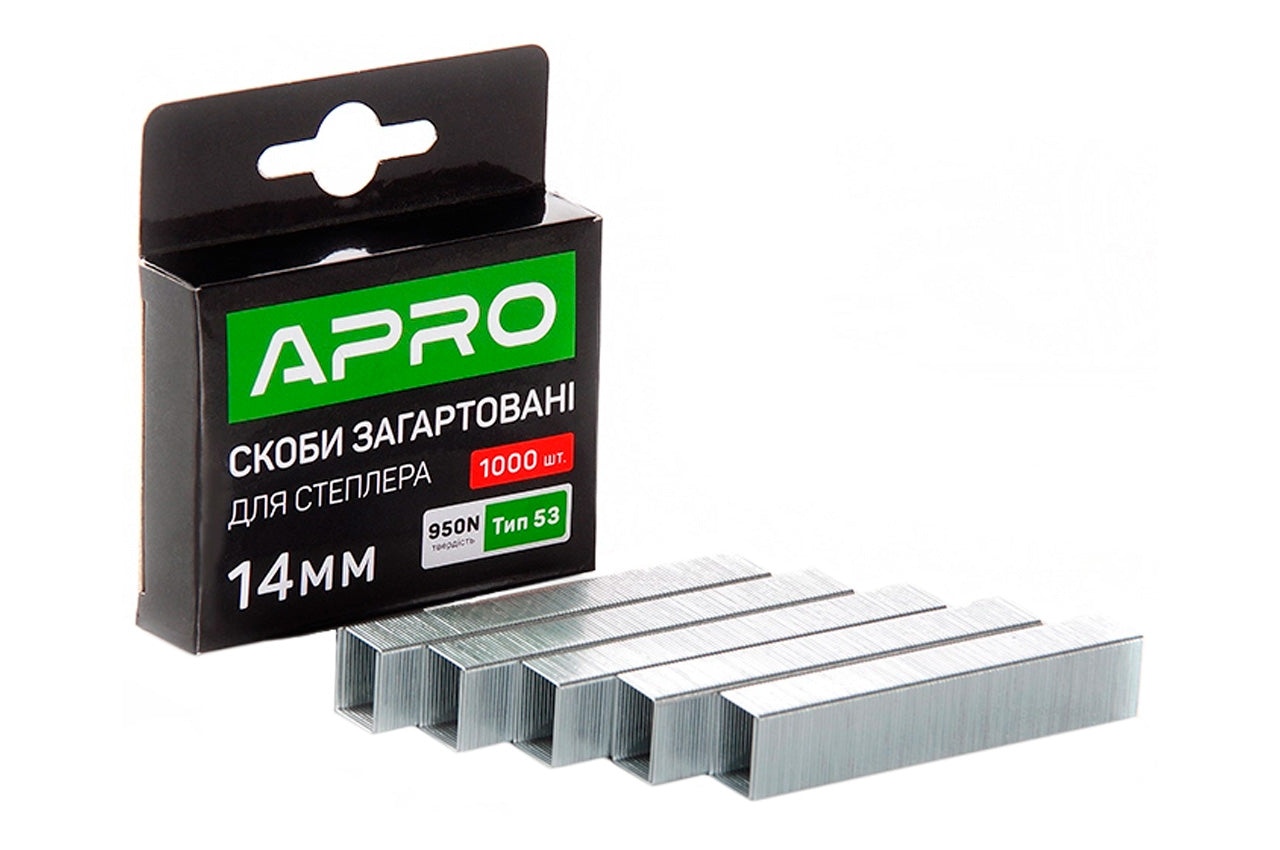 Скоба Apro - 14 x 11,3 x 0,7мм каленая (1000шт)
