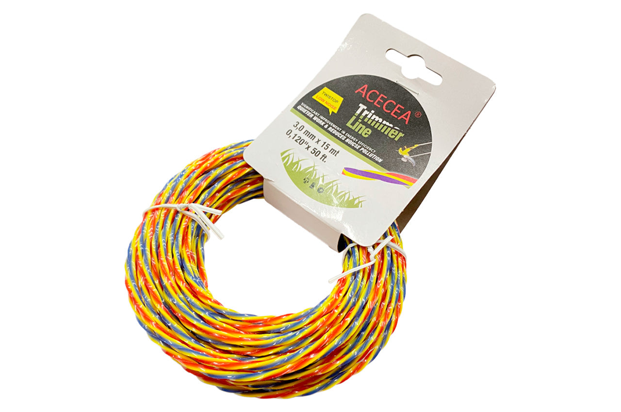 Лісочка для тримера Рамболд - 3,0мм x 15м квадрат кручений кольоровий