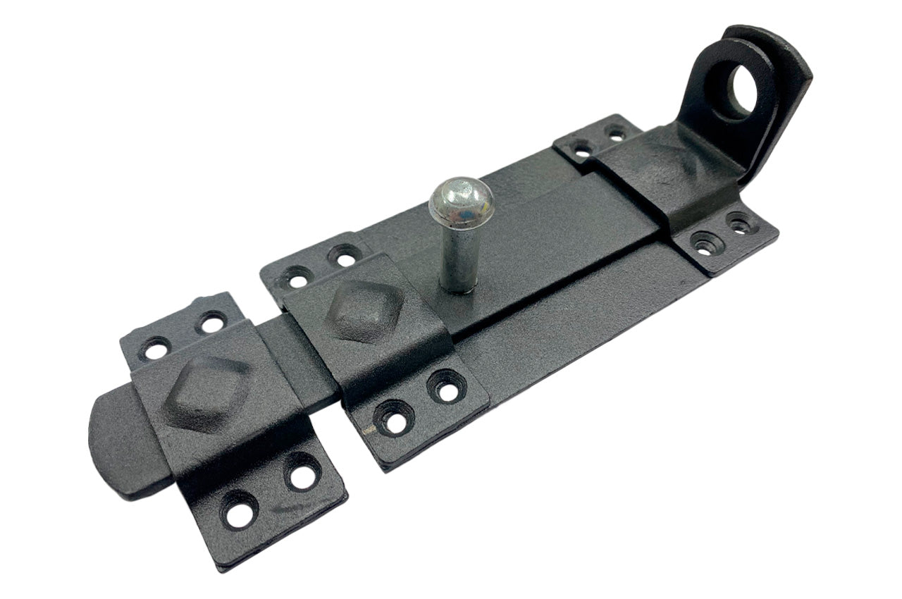 Засов дверной KS-UKR плоский "Декор" под замок 70х210 (бархат)