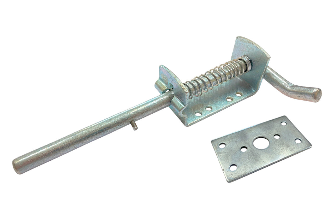 Засув KS-UKR "Виток" з ручкой на пружине 10х190 (цинк)