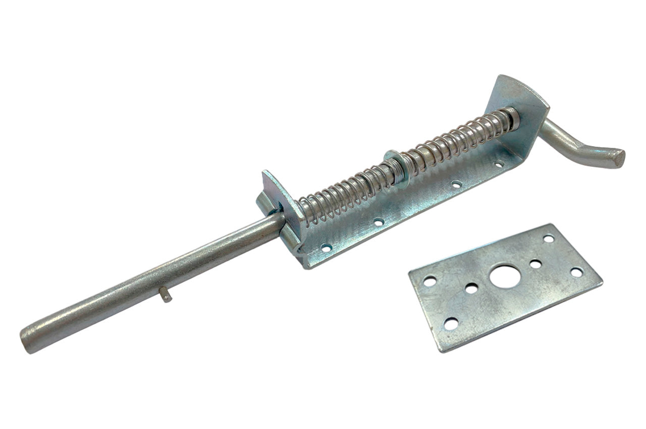 Засув KS-UKR "Виток" з ручкой на пружине 10х260 (цинк)