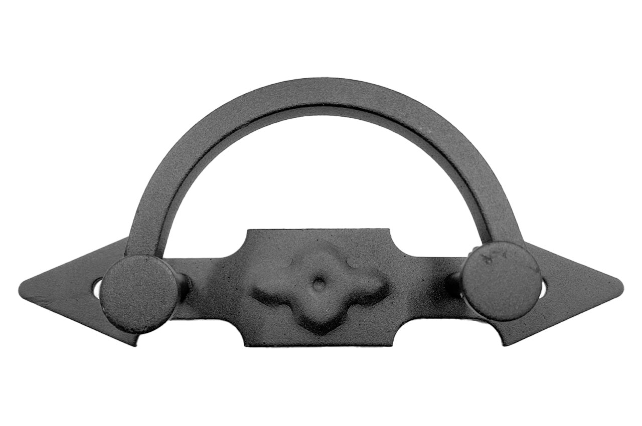 Ручка дверная KS-UKR "Фортеця", дугообразная квадрат 50х255 (Бархат)