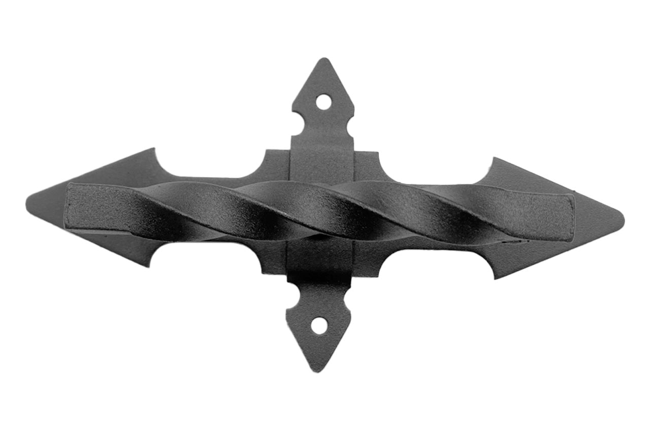 Ручка дверная KS-UKR "Фортеця" усиленная, D-образная квадрат крученый 69х240 (Бархат)