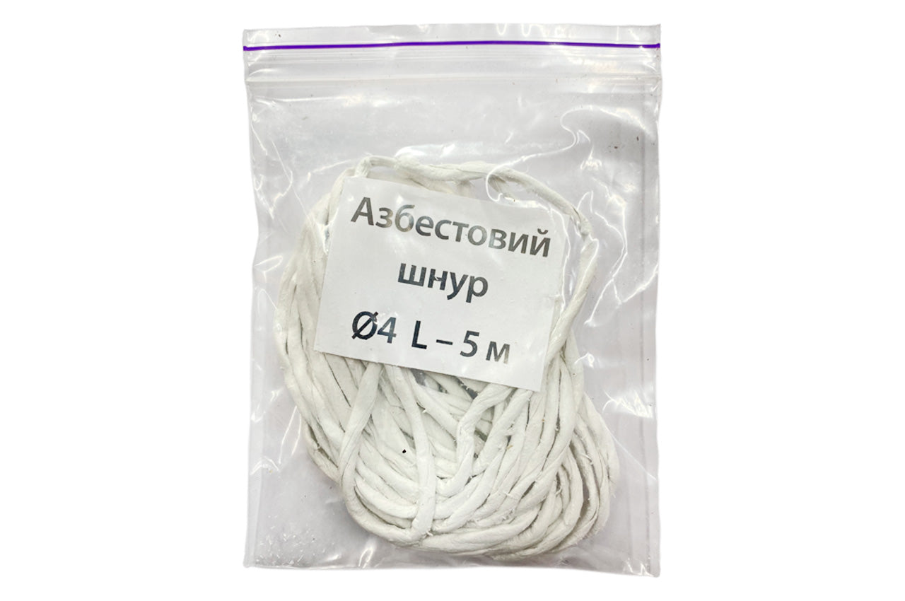 Шнур асбестовый KS-UKR 4х5м