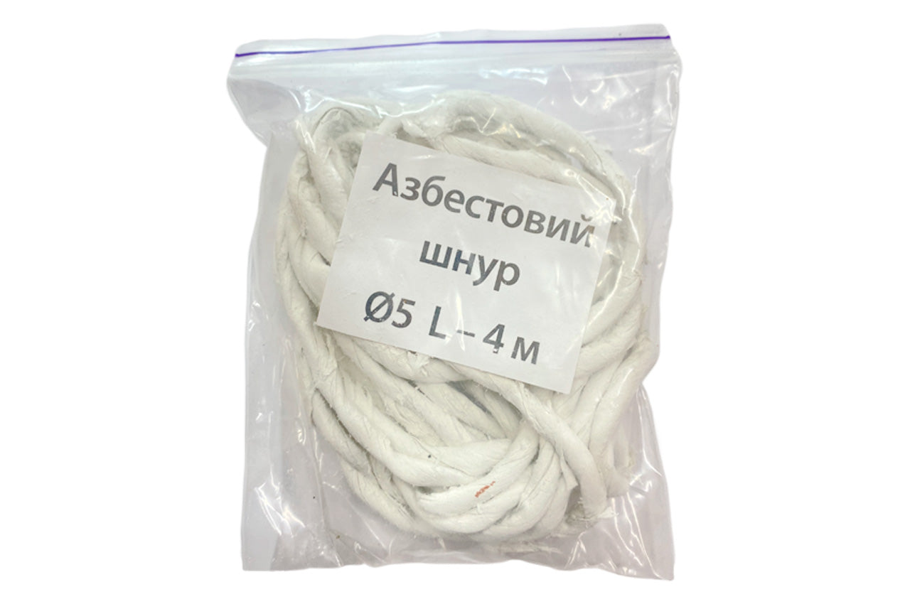 Шнур асбестовый KS-UKR 5х4м