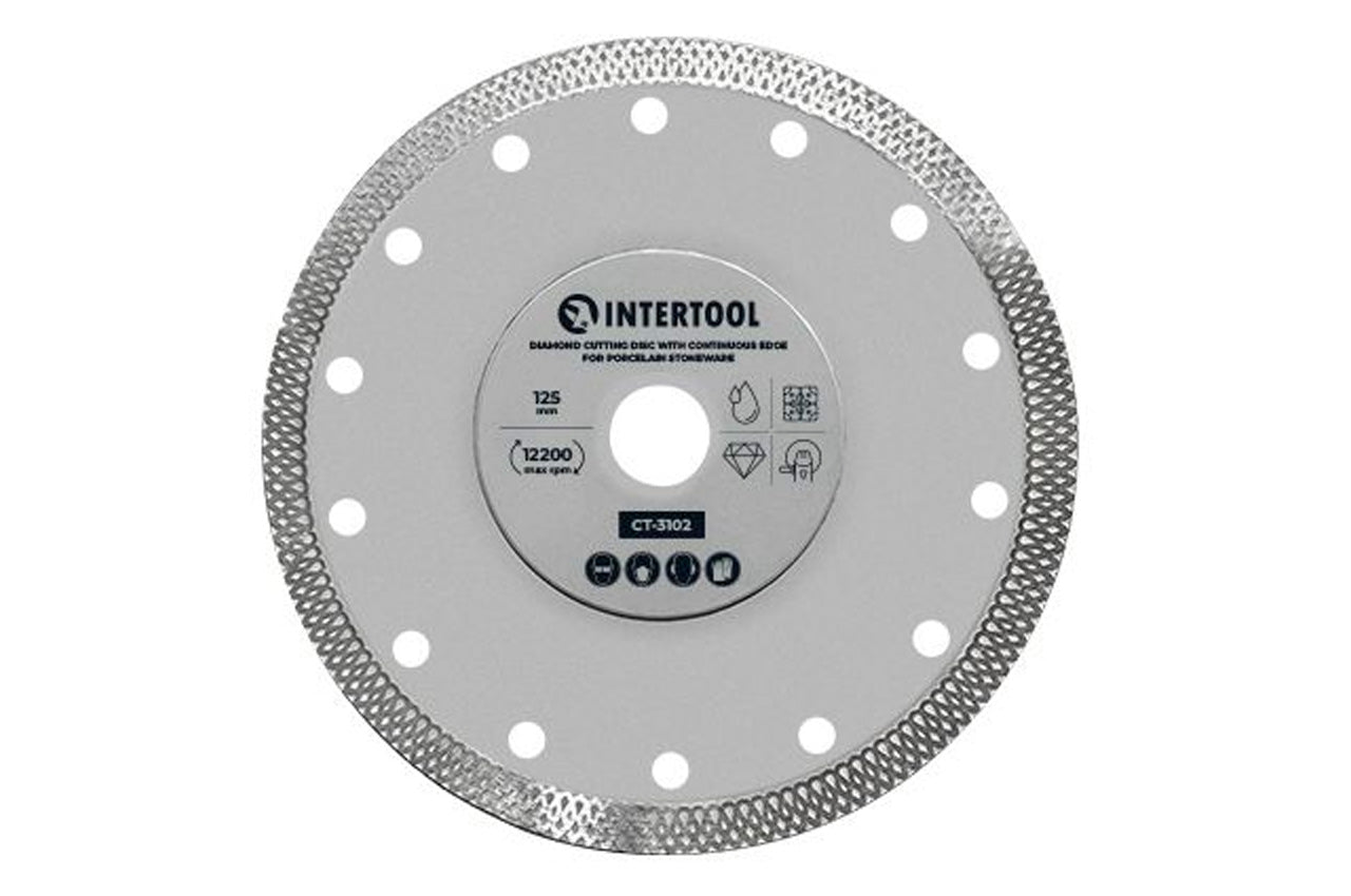 Диск алмазный Intertool - 125мм плитка керамогранит