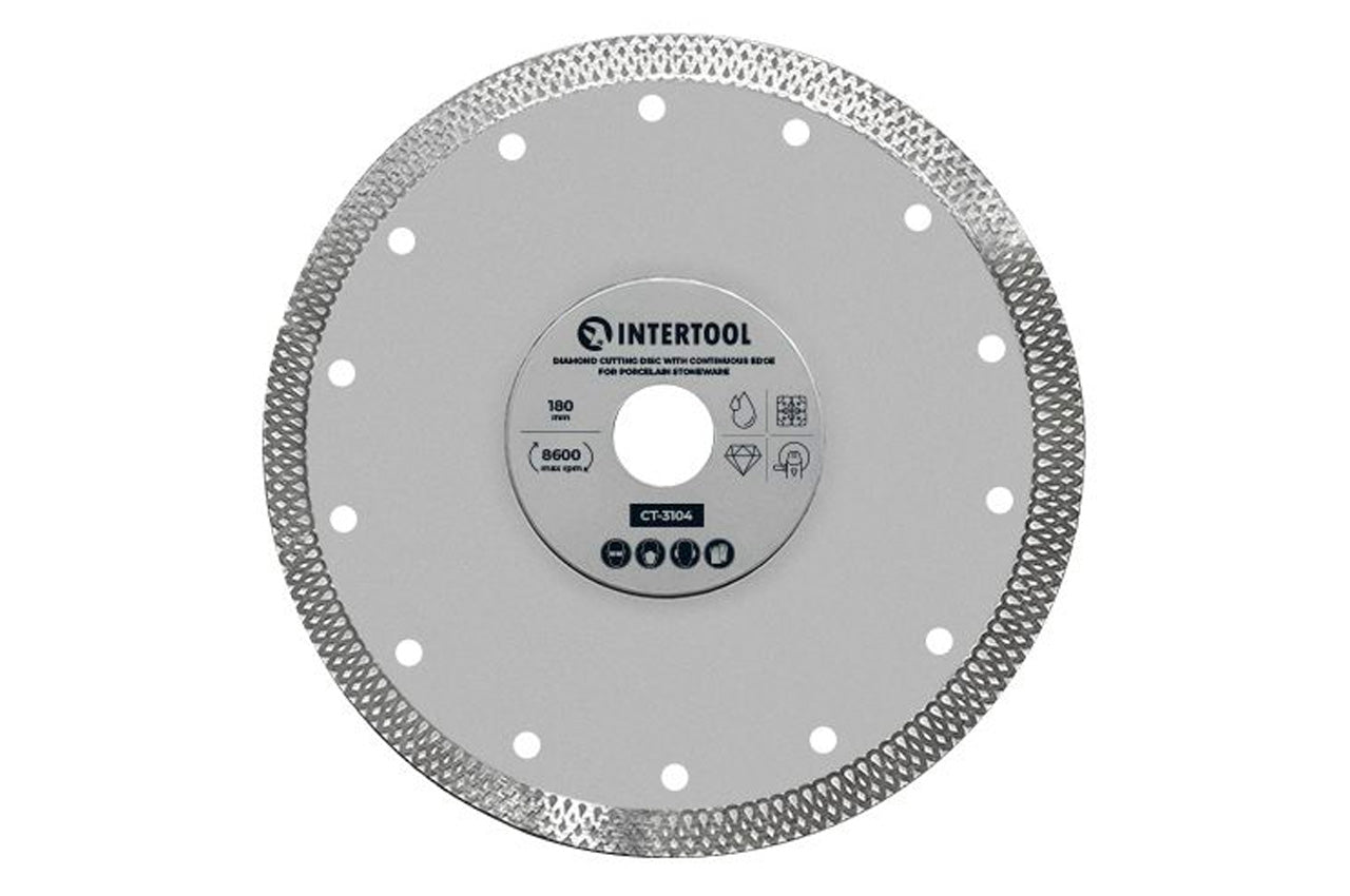 Диск алмазный Intertool - 180мм плитка керамогранит