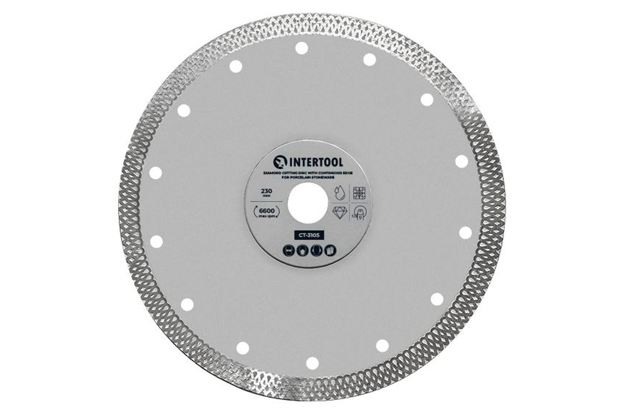 Диск алмазный Intertool - 230мм плитка керамогранит