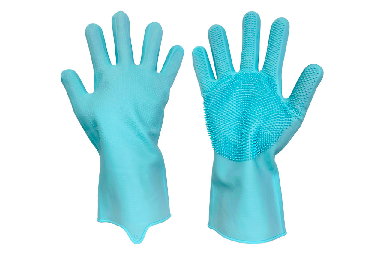 Перчатки для мытья посуды с щеткой Kitchen Gloves