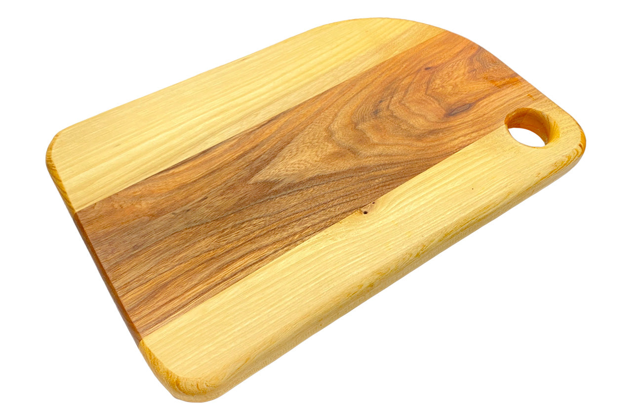 Доска разделочная Eco Tabulas - 360 x 230 x 27мм с отверстием Lux