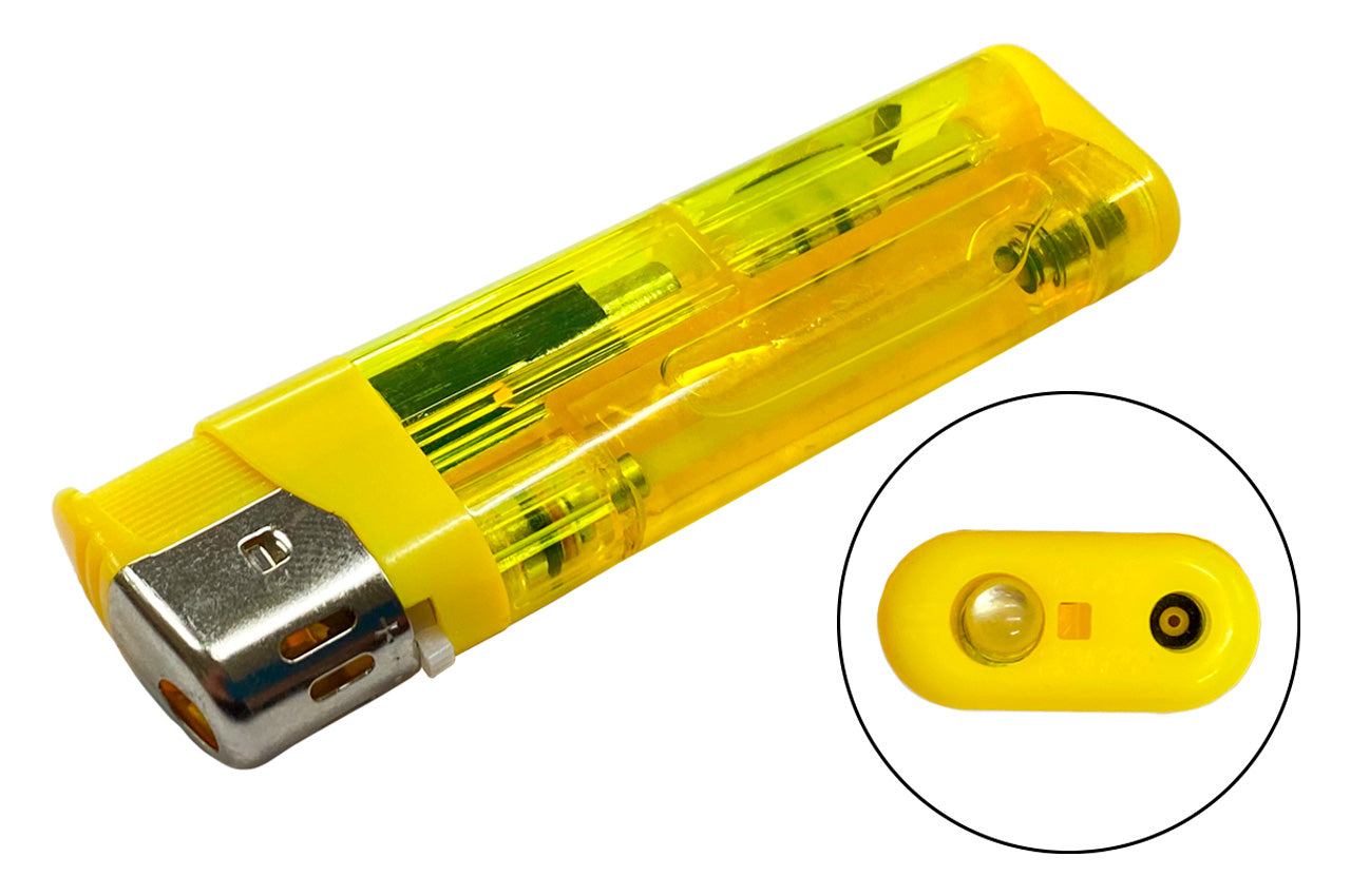 Зажигалка с пьезоподжигом 打火机 - фонарик прозрачная