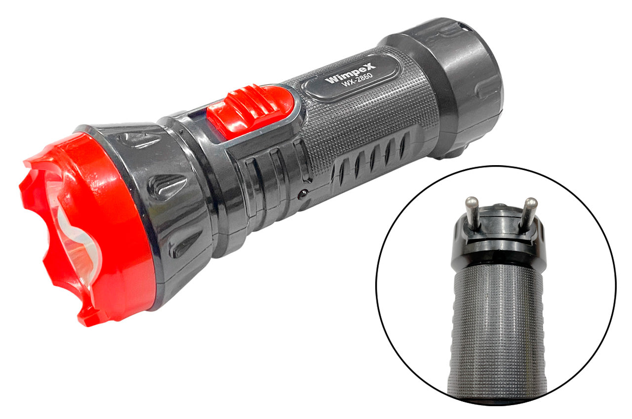 Фонарь ручной Wimpex - 130мм x 1LED x 220В