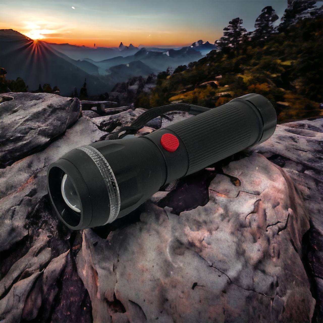 Ручний ліхтарик на батарейках (3хААА) з функцією зуму, кишеньковий міні ліхтар лід ліхтар переносний гарний