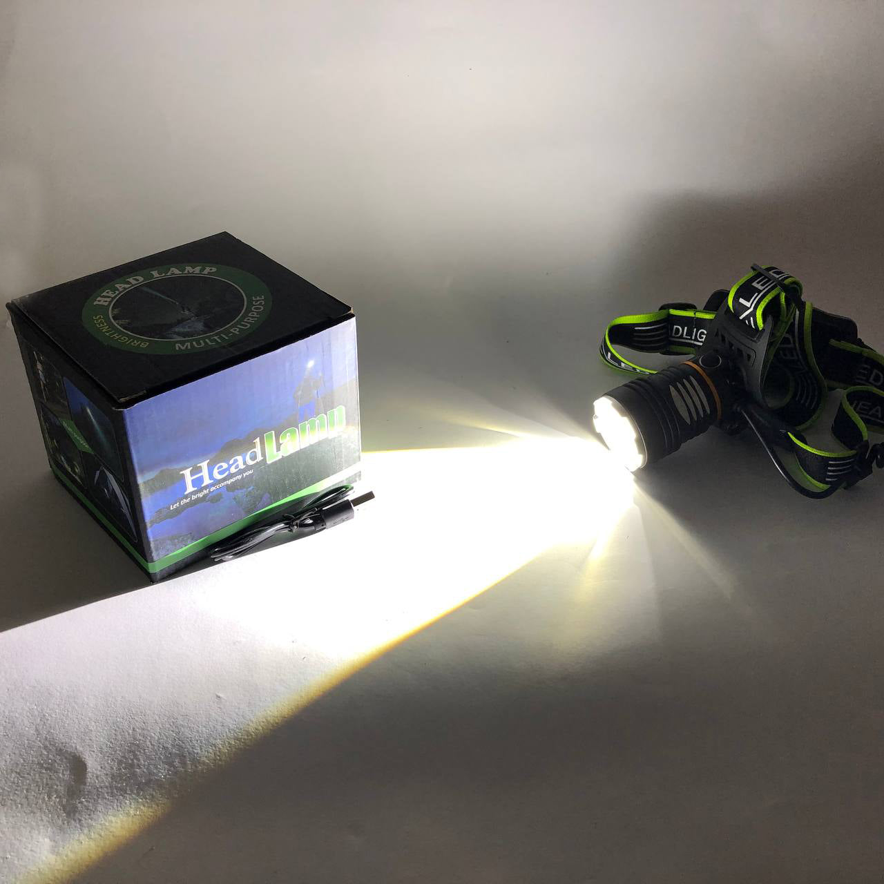 Фонарь налобный PLD-A12-TG 2x18650, Фонарик налобный мощный, Налобный прожектор, Фонарь для рыбалки