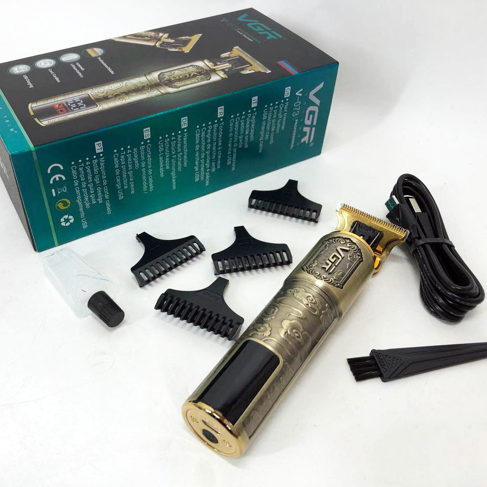 Машинка для стрижки волос VGR V-073 аккумуляторный беспроводной триммер для бороды и усов
