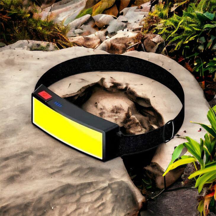 Налобный фонарик яркий рассеивающий для СТО Bailong BL-F007-COB, 3 режима, водостойкий, зарядка от USB