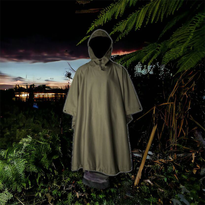 Качественный тактический дождевик - пончо. Военный плащ – накидка от дождя