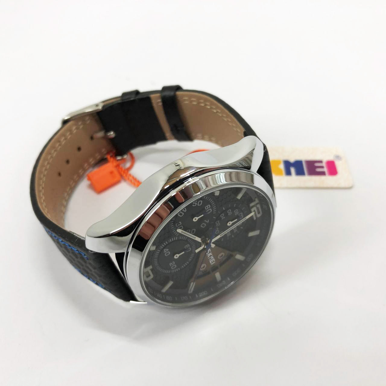 Часы наручные мужские SKMEI 9106BU, стильные классические мужские часы, часы наручные мужские стрелочные