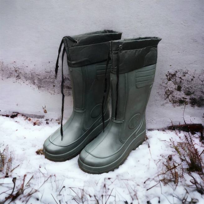 Сапоги мужские резиновые высокие утепленные с подвязкой 44 размер (29 см), сапоги резиновые для рыбалки