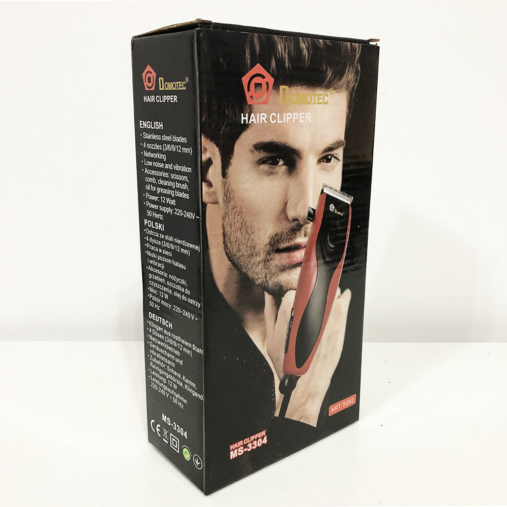 Машинка для стрижки DOMOTEC MS-3304, машинка для стрижки волос домашняя, подстригательная машинка