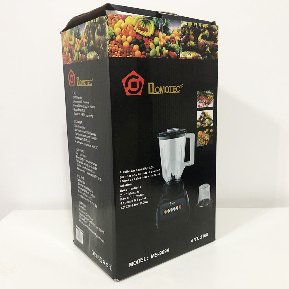 Блендер стационарный с кофемолкой DOMOTEC MS-9099 250 Вт, Блендер настольный электрический