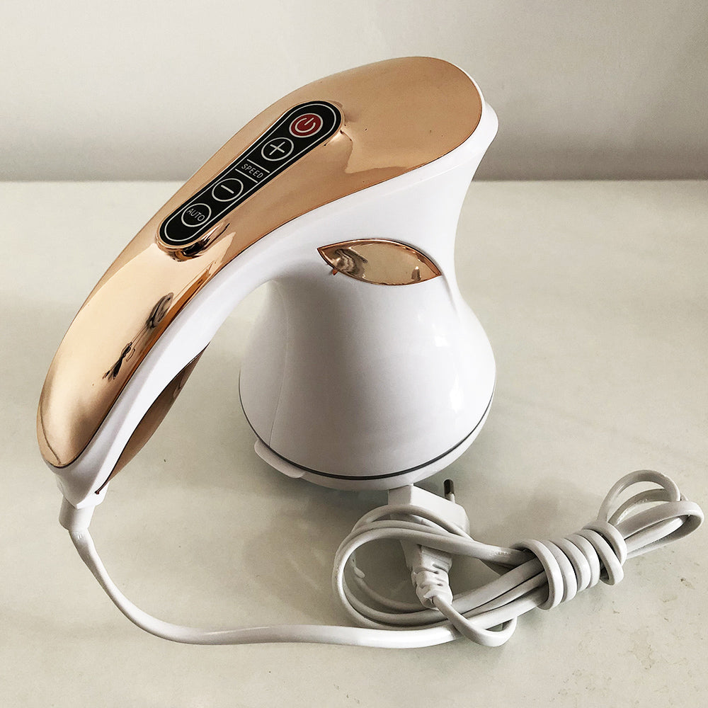 Массажер для тела Relax and Spin Tone SH-658, антицеллюлитный вибро массажер. Цвет: желтый