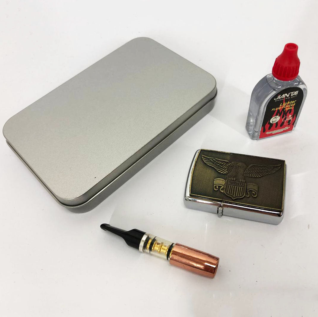 Зажигалка бензиновая в подарочной коробке N6, сувенир зажигалка, зажигалки подарки для мужчин