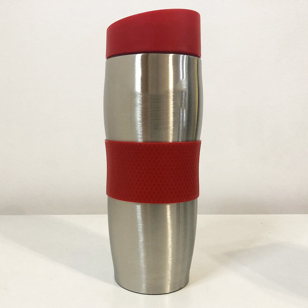 Термокружка UNIQUE UN-1072 0.38 л, Термос из нержавейки металлический, Термосы для фитнеса. Цвет: красный