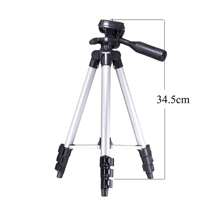 Штатив для телефона и фотоаппарата Tripod 3110 PRO портативный трипод 0,35-1.02м высота. Цвет: серебряный