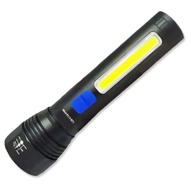 Фонарь ручной аккумуляторный CB-C12-P50-COB, Ручной фонарик led, Водонепроницаемый фонарь