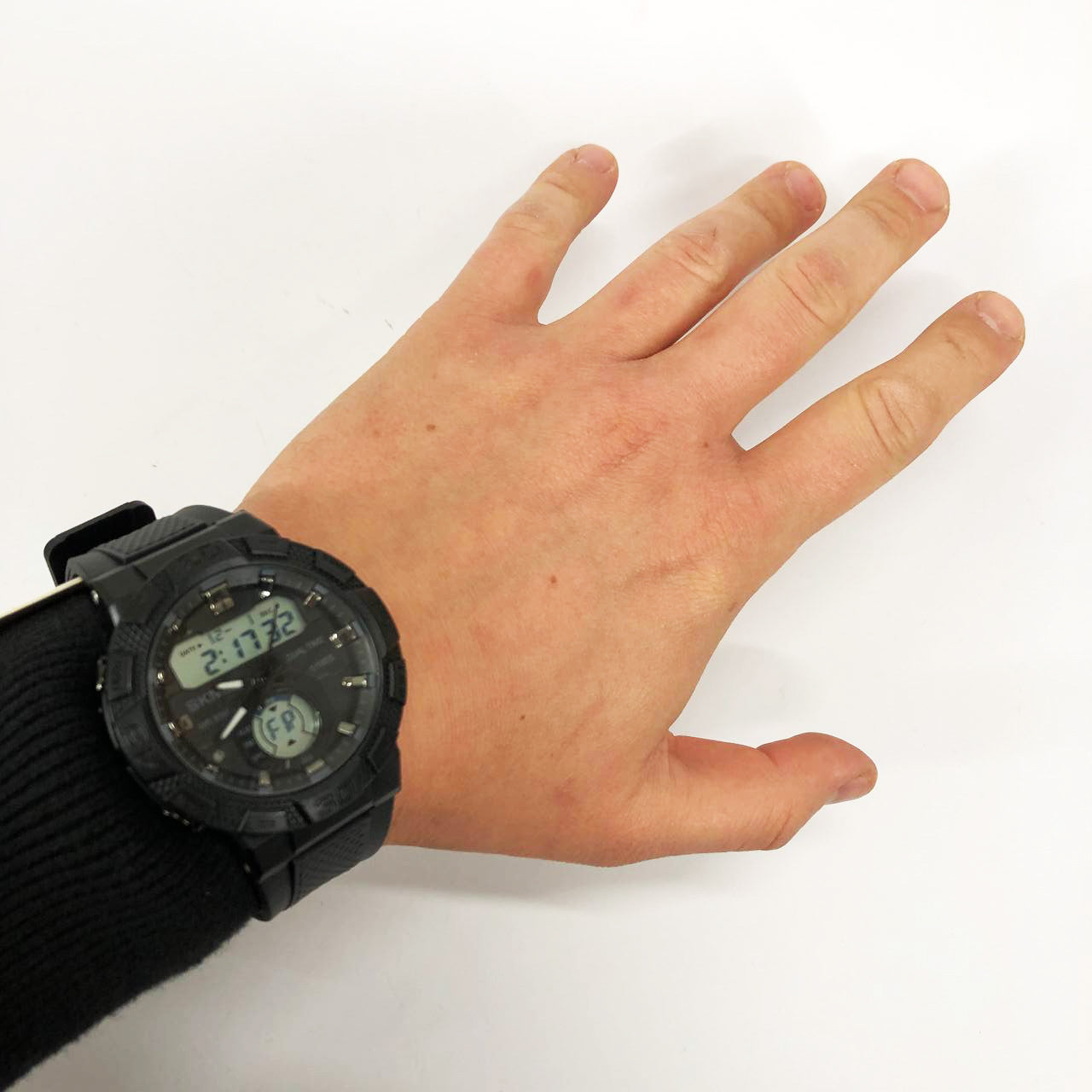 Часы наручные мужские SKMEI 1881BKWT, часы армейские оригинал, наручные часы для военных