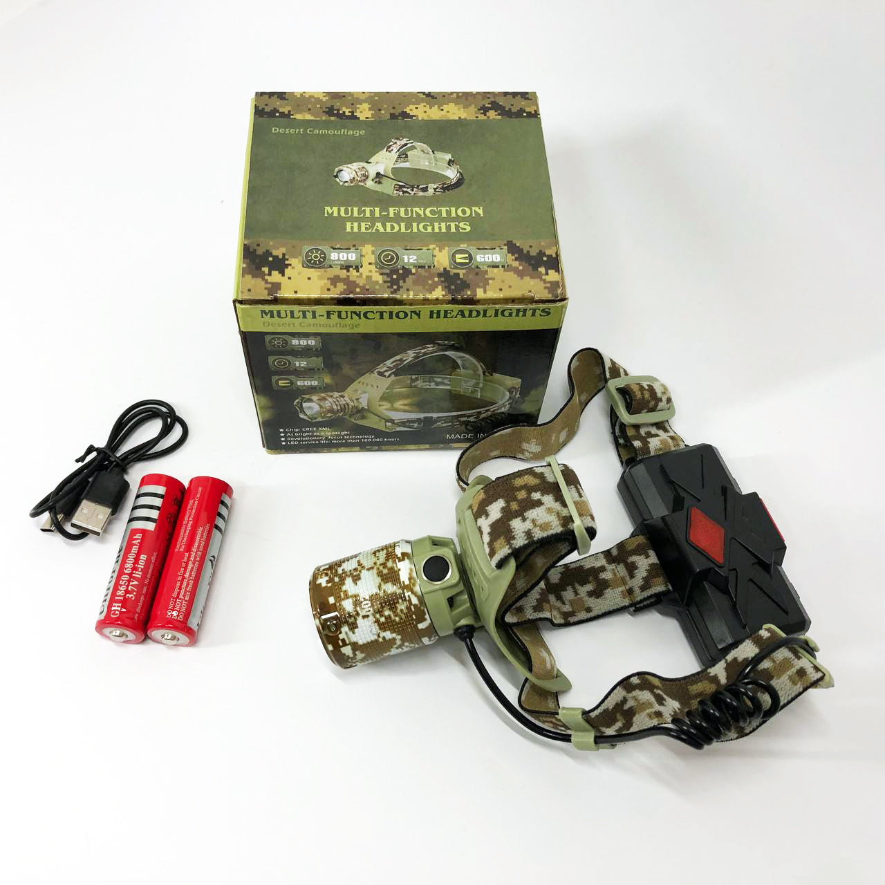 Фонарь налобный аккумуляторный CH-002M-T6, Фонарик на голову для роботы, Надежный налобный фонарь