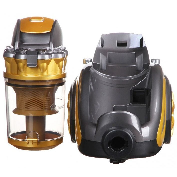 Пылесос для сухой уборки с турбощеткой Domotec MS-4408 3600 Вт без мешка циклонный колбовый контейнерный