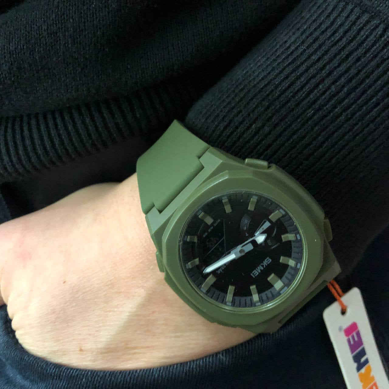 Часы наручные мужские SKMEI 2091AGBK, тактические часы, часы армейские оригинал, наручные для военных