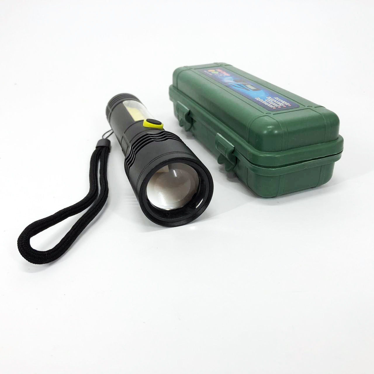 Фонарик BN-537-TG+COB (White+red), Тактичный фонарь ручной, Топ-фонарик, Фонарик полис