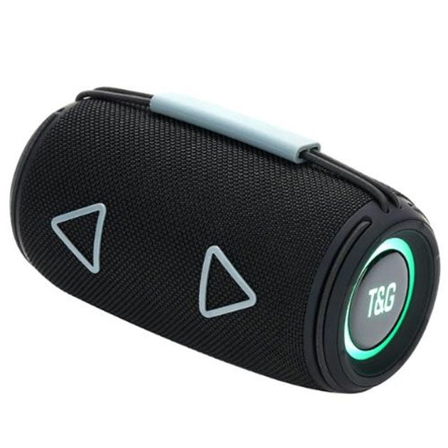 Bluetooth-колонка TG657 с RGB подсветкой 1500 mAh, Bluetooth колонка для хорошей музыки. Цвет: черный