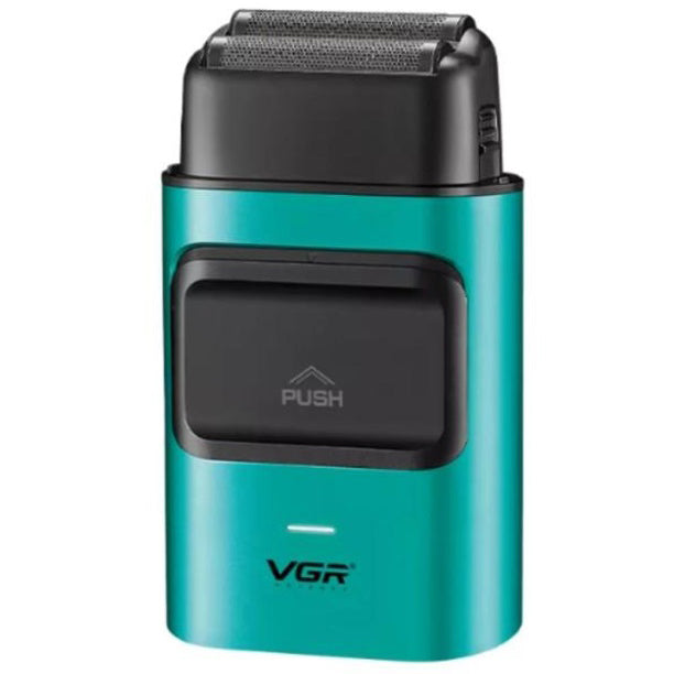 Электробритва-шейвер для бороды и лица VGR V-307 GREEN металлический корпус