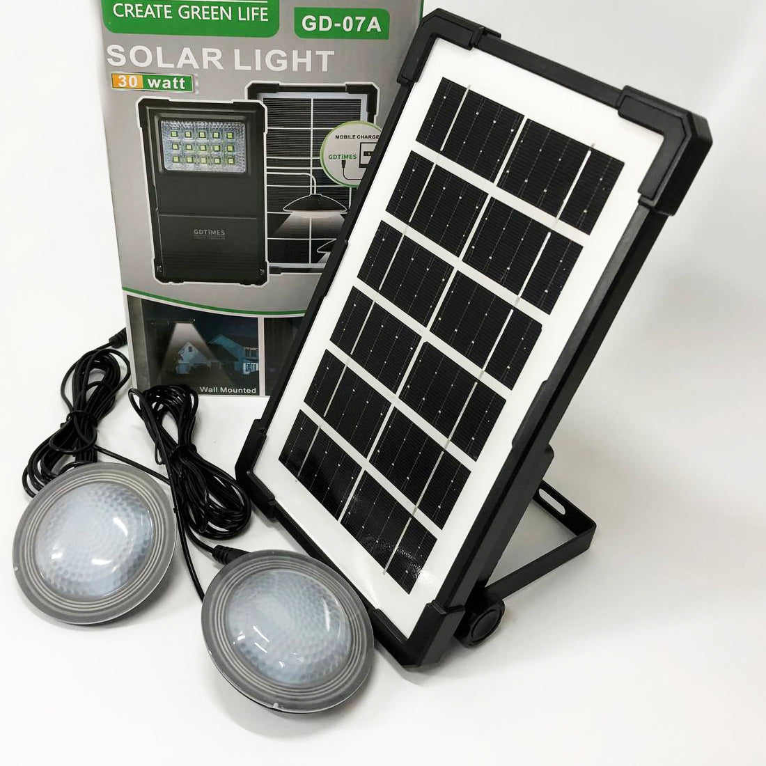 Солнечная станция портативная GDLITE GD-07А с солнечной панелью и функцией Power Bank