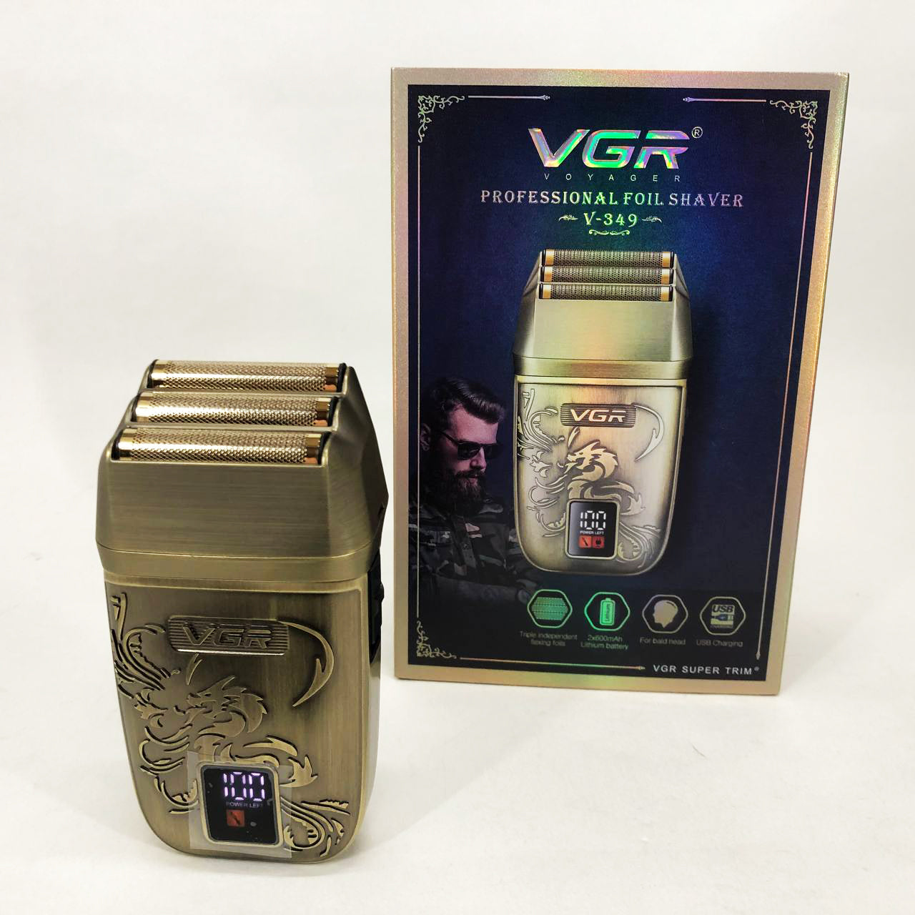 Электробритва VGR V-349 шейвер, тройное лезвие