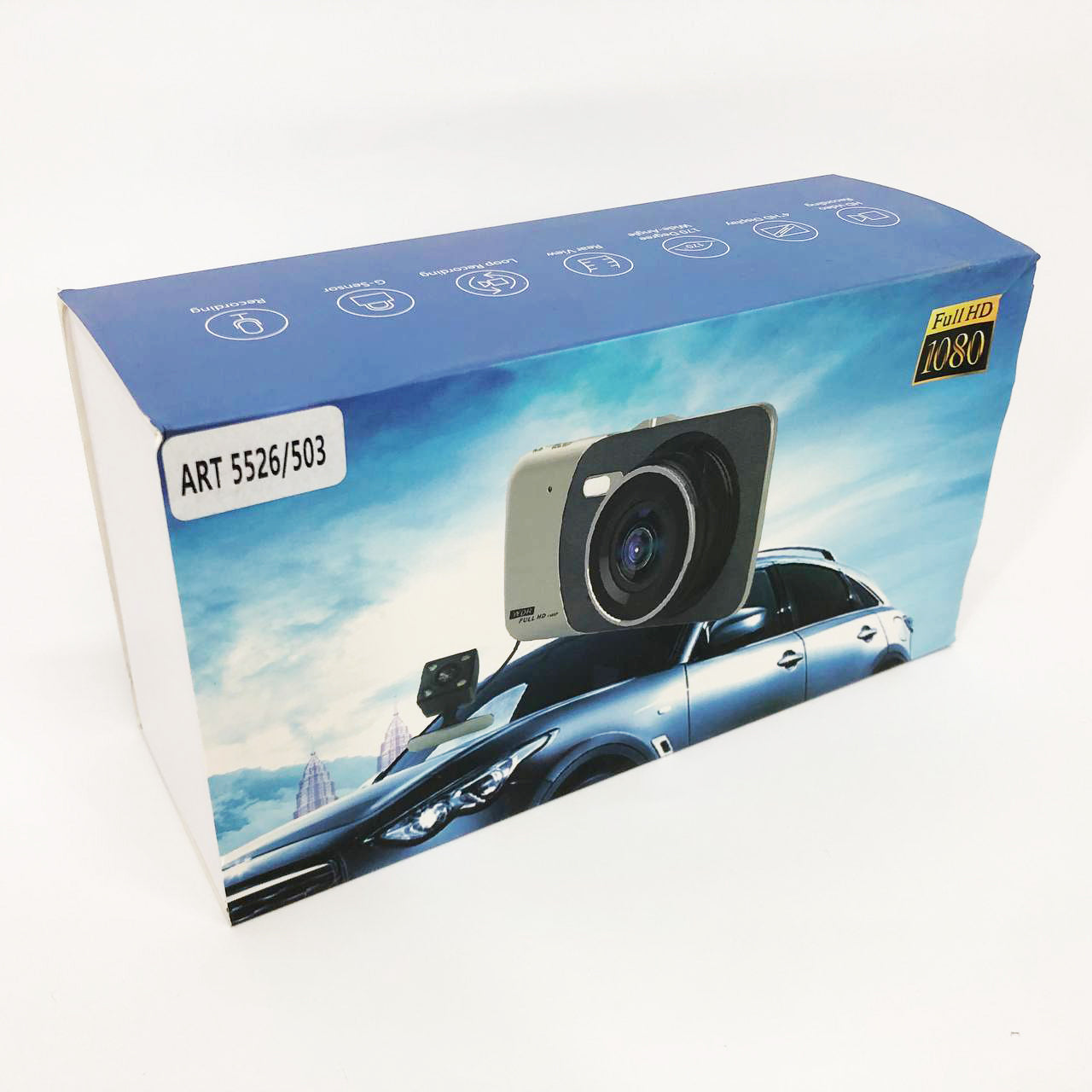 Видеорегистратор автомобильный MHZ DVR CT503 1080P с двумя камерами, Регистратор с камерой на машину