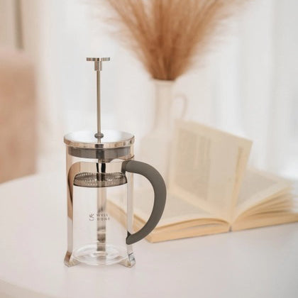 Френч-пресс Well Done WD-8016B с ручкой soft-touch 600 мл, Френч пресс стеклянный на кухню